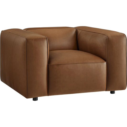 Salt Vegan Modular Armchair by Evans & Londeen. Made from vegan leather modular in a unique style.