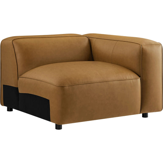 Salt Vegan Modular Right Armchair by Evans & Londeen. Made from vegan leather modular in a unique style.