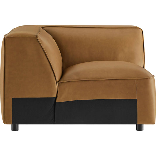 Salt Vegan Modular Corner Chair by Evans & Londeen. Made from vegan leather modular in a unique style.
