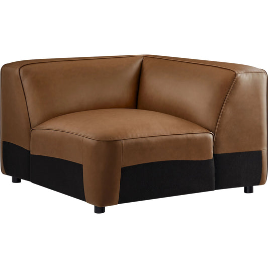 Salt Vegan Modular Corner Chair by Evans & Londeen. Made from vegan leather modular in a unique style.