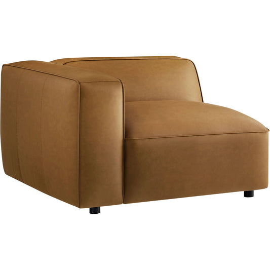Salt Vegan Modular Left Armchair by Evans & Londeen. Made from vegan leather modular in a unique style.