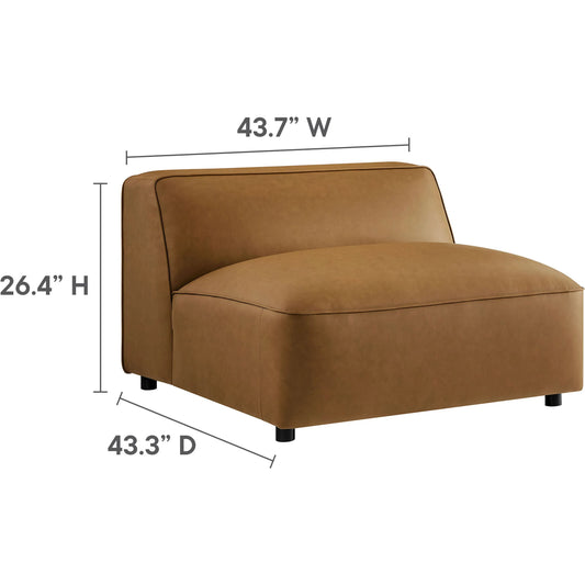 Salt 4-Piece Vegan Modular Sofa Set by Evans & Londeen. Made from vegan leather modular in a unique style.