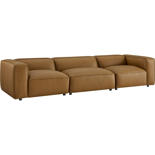 Salt 3-Piece Vegan Modular Sofa by Evans & Londeen. Made from vegan leather modular in a unique style.