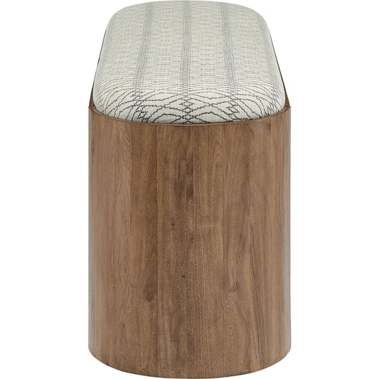 Leake 45" Geometric Bench by Evans & Londeen in natural geometric. Made from unique in a unique style.