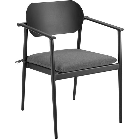 Richmond Stackable Outdoor Patio Dining Armchair (Set of 2) by Evans & Londeen. Made from aluminum in a unique style.