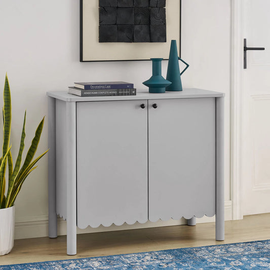Elsmore 35" 2-Door Scalloped Sideboard Cabinet by Evans & Londeen. Made from unique in a unique style.