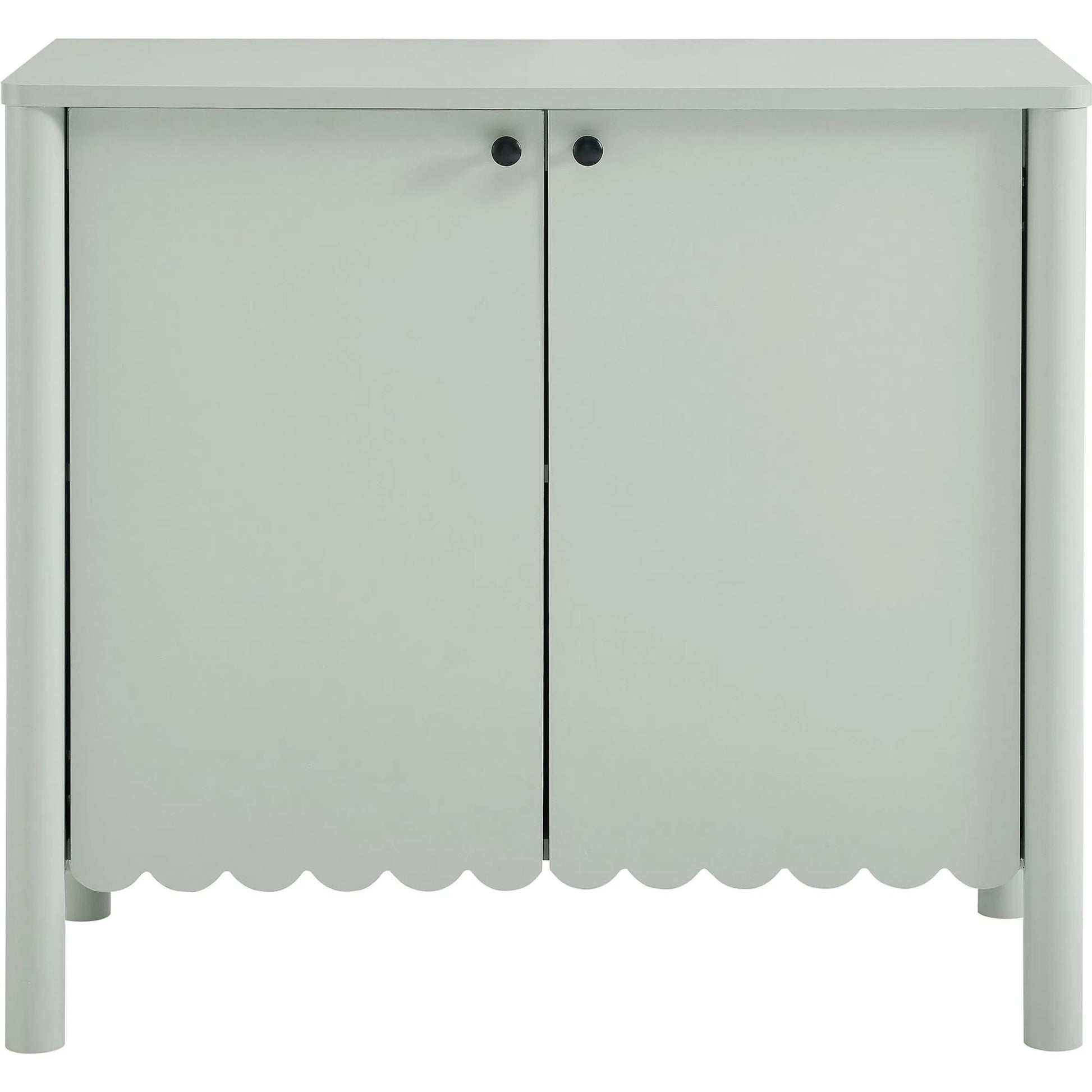 Kiowa 35" 2-Door Scalloped Sideboard Cabinet by Evans & Londeen. Made from unique in a transitional style.