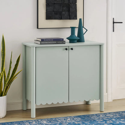 Kiowa 35" 2-Door Scalloped Sideboard Cabinet by Evans & Londeen. Made from unique in a transitional style.