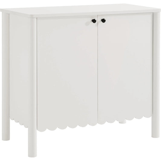 Elsmore 35" 2-Door Scalloped Sideboard Cabinet by Evans & Londeen. Made from unique in a unique style.