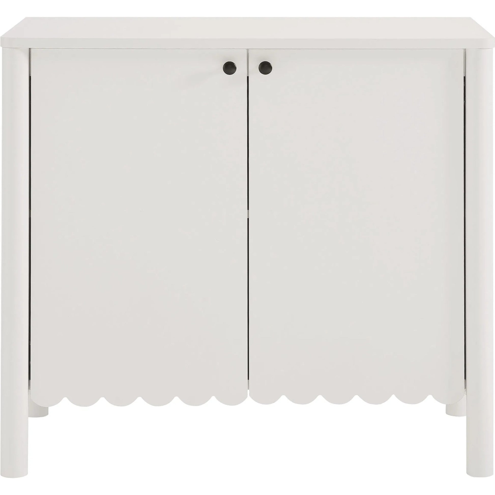 Kiowa 35" 2-Door Scalloped Sideboard Cabinet by Evans & Londeen. Made from unique in a transitional style.