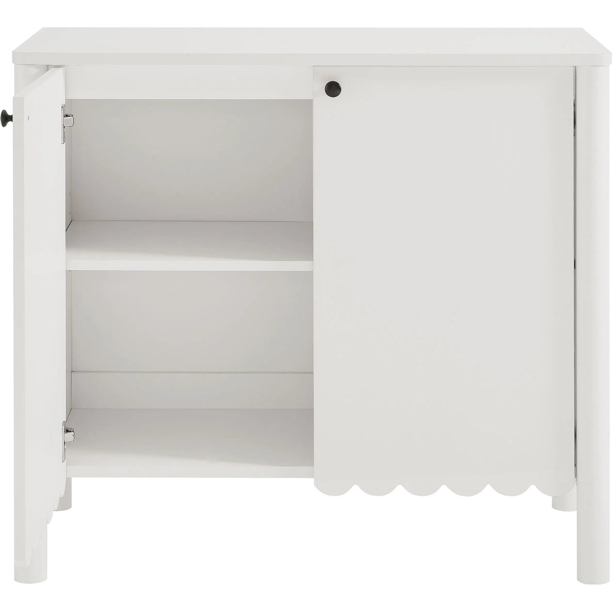 Kiowa 35" 2-Door Scalloped Sideboard Cabinet by Evans & Londeen. Made from unique in a transitional style.