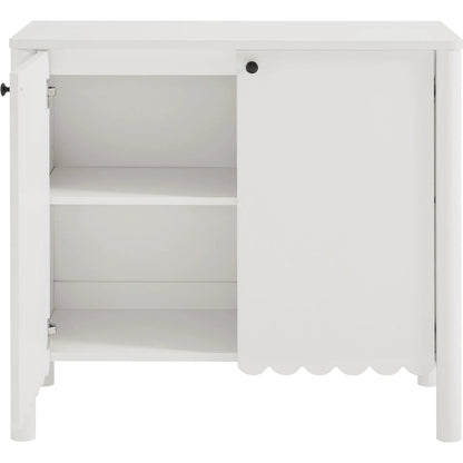 Kiowa 35" 2-Door Scalloped Sideboard Cabinet by Evans & Londeen. Made from unique in a transitional style.