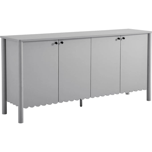 Elsmore 66" 4-Door Scalloped Sideboard Cabinet by Evans & Londeen. Made from unique in a unique style.