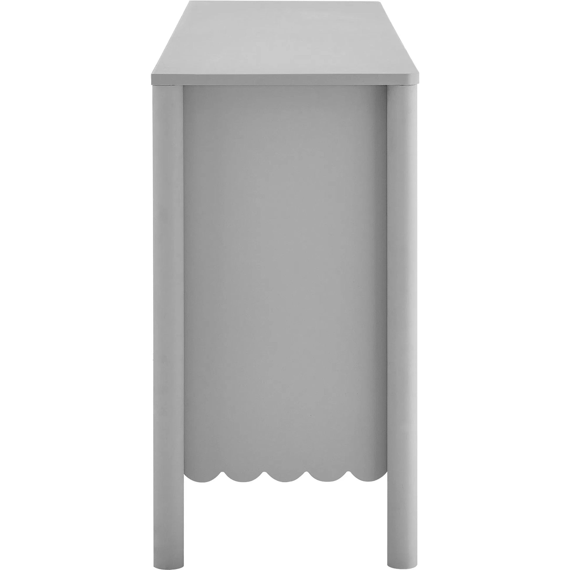 Kiowa 66" 4-Door Scalloped Sideboard Cabinet by Evans & Londeen. Made from unique in a transitional style.