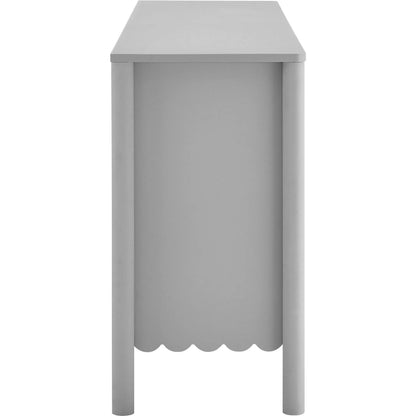 Kiowa 66" 4-Door Scalloped Sideboard Cabinet by Evans & Londeen. Made from unique in a transitional style.