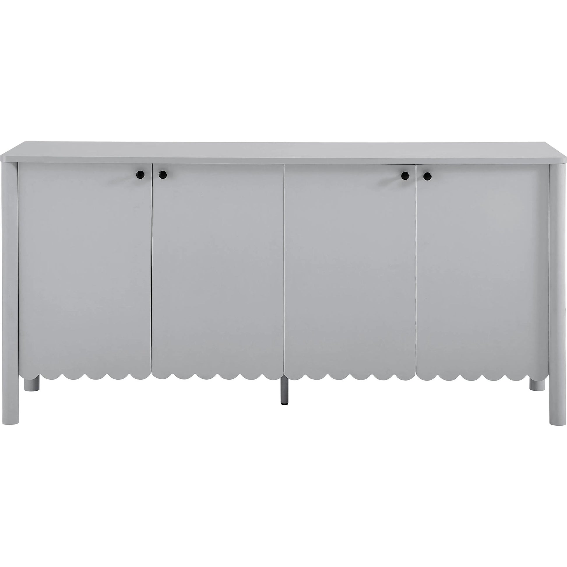 Kiowa 66" 4-Door Scalloped Sideboard Cabinet by Evans & Londeen. Made from unique in a transitional style.