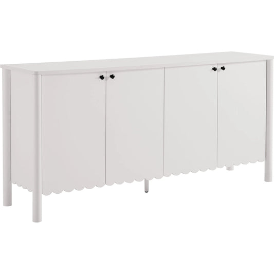 Elsmore 66" 4-Door Scalloped Sideboard Cabinet by Evans & Londeen. Made from unique in a unique style.