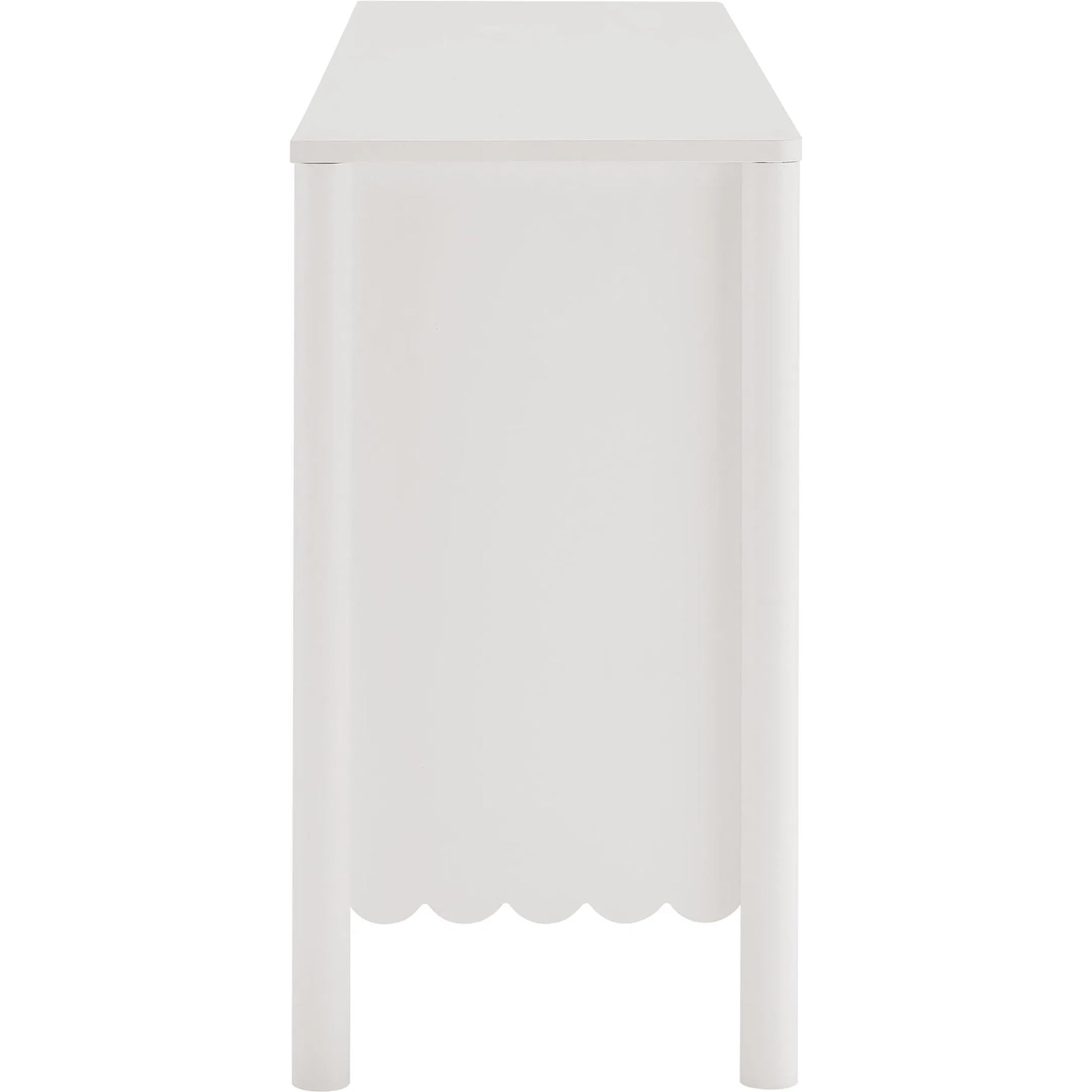 Kiowa 66" 4-Door Scalloped Sideboard Cabinet by Evans & Londeen. Made from unique in a transitional style.