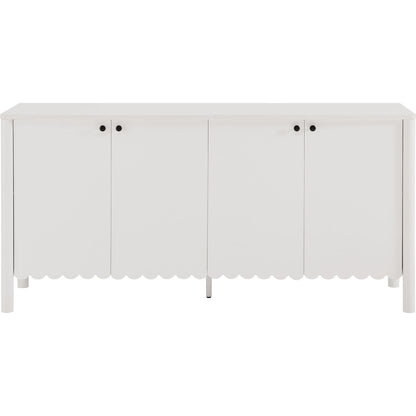 Kiowa 66" 4-Door Scalloped Sideboard Cabinet by Evans & Londeen. Made from unique in a transitional style.