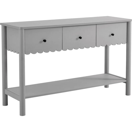 Elsmore 3-Drawer Scalloped Console Table by Evans & Londeen. Made from unique in a unique style.