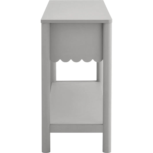 Elsmore 3-Drawer Scalloped Console Table by Evans & Londeen. Made from unique in a unique style.