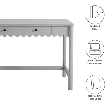 Kiowa 1-Drawer Scallop Writing Desk by Evans & Londeen. Made from unique in a transitional style.