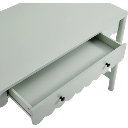 Kiowa 1-Drawer Scallop Writing Desk by Evans & Londeen. Made from unique in a transitional style.