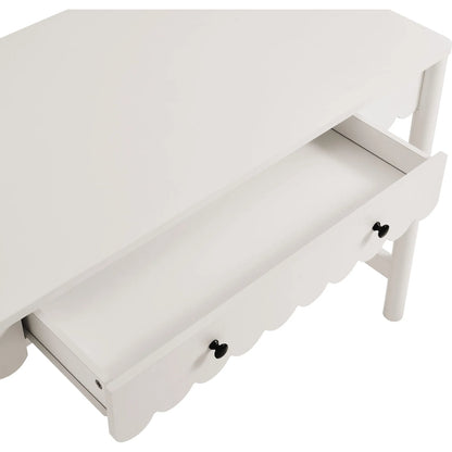 Kiowa 1-Drawer Scallop Writing Desk by Evans & Londeen. Made from unique in a transitional style.