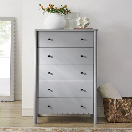 Elsmore Scalloped 5-Drawer Chest by Evans & Londeen. Made from unique in a unique style.
