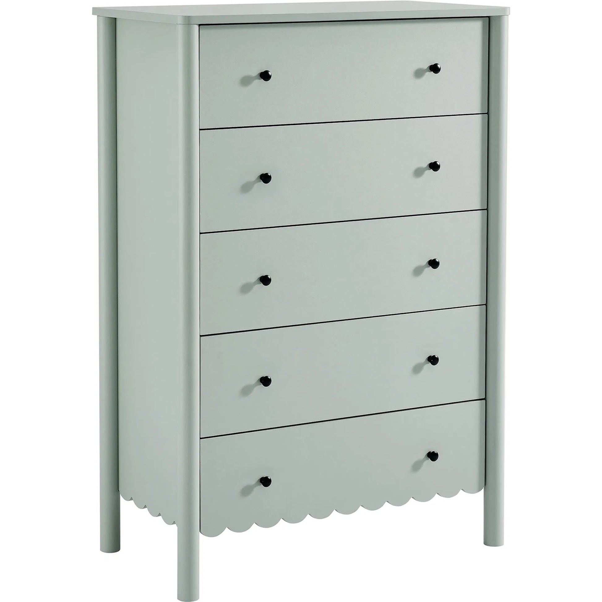 Kiowa Scalloped 5-Drawer Chest by Evans & Londeen. Made from unique in a transitional style.