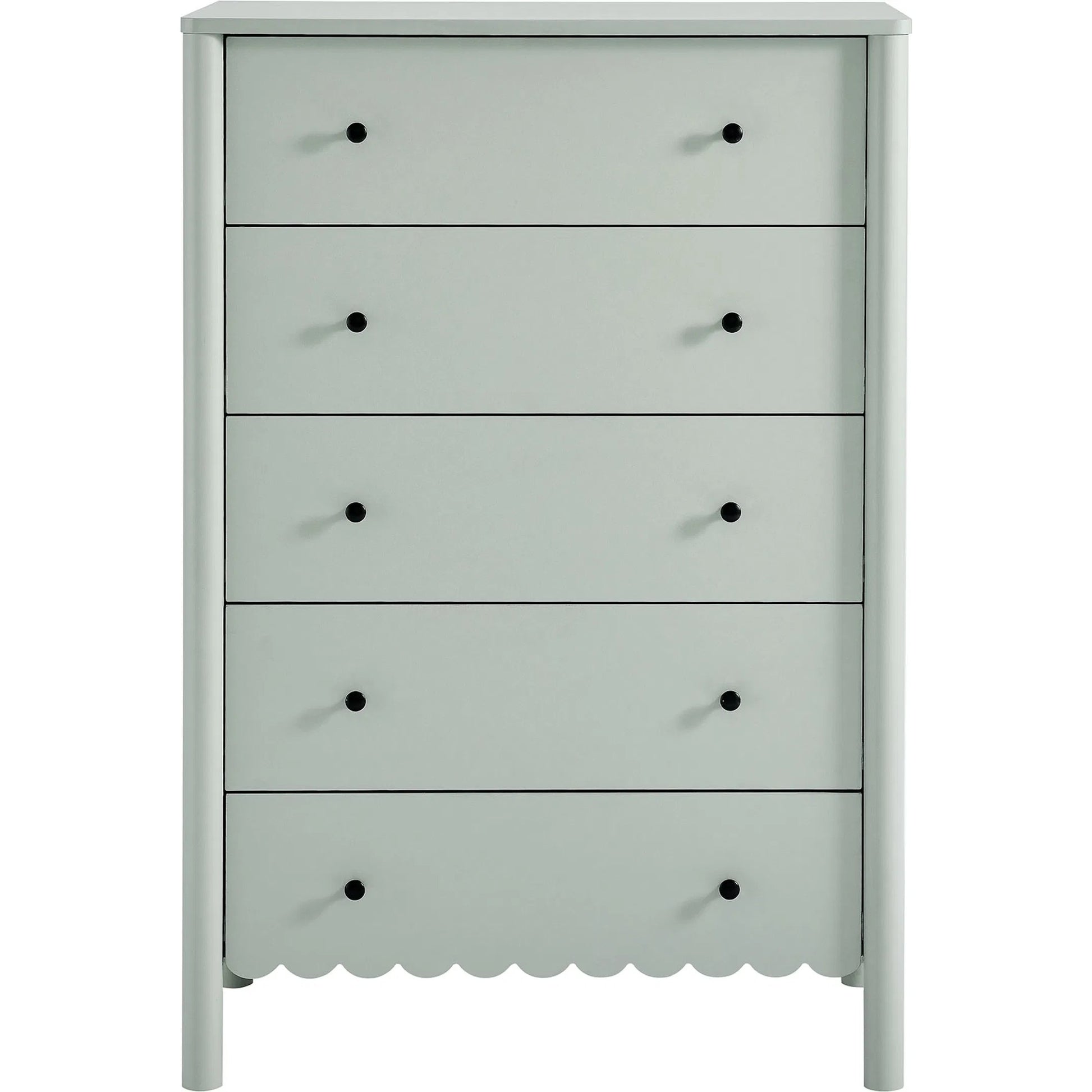 Kiowa Scalloped 5-Drawer Chest by Evans & Londeen. Made from unique in a transitional style.