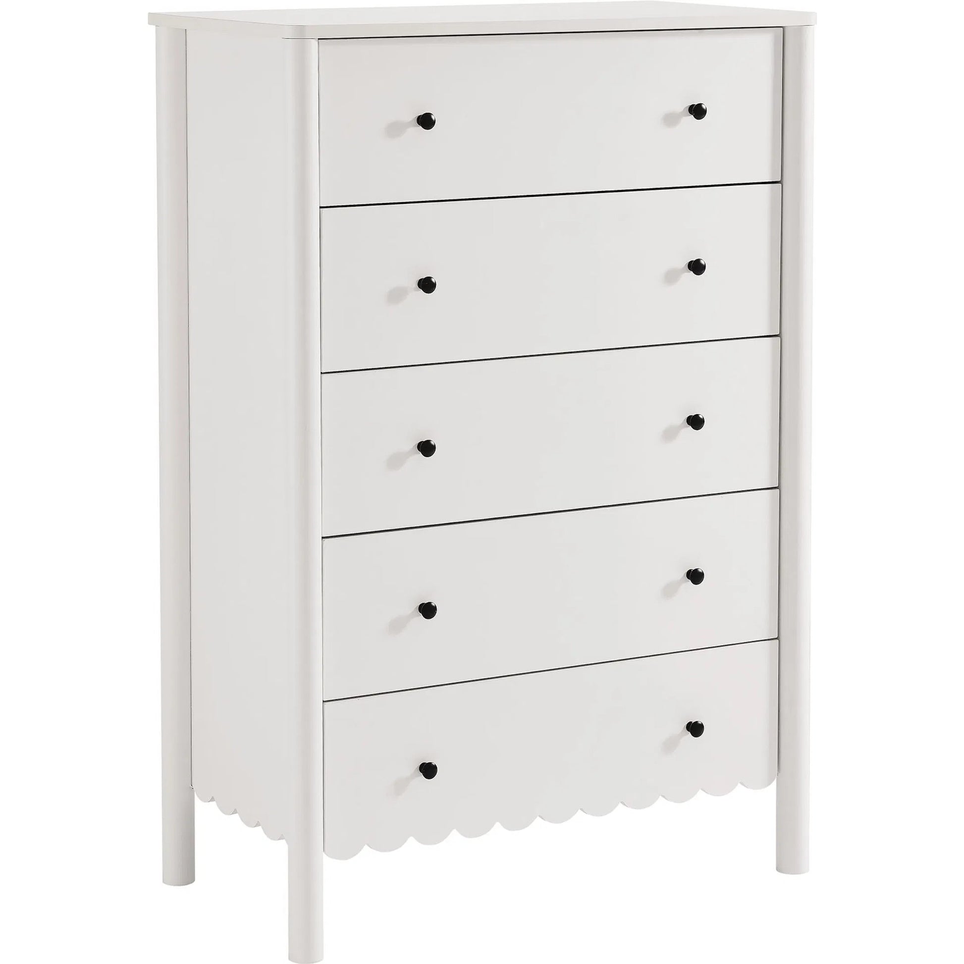 Kiowa Scalloped 5-Drawer Chest by Evans & Londeen. Made from unique in a transitional style.