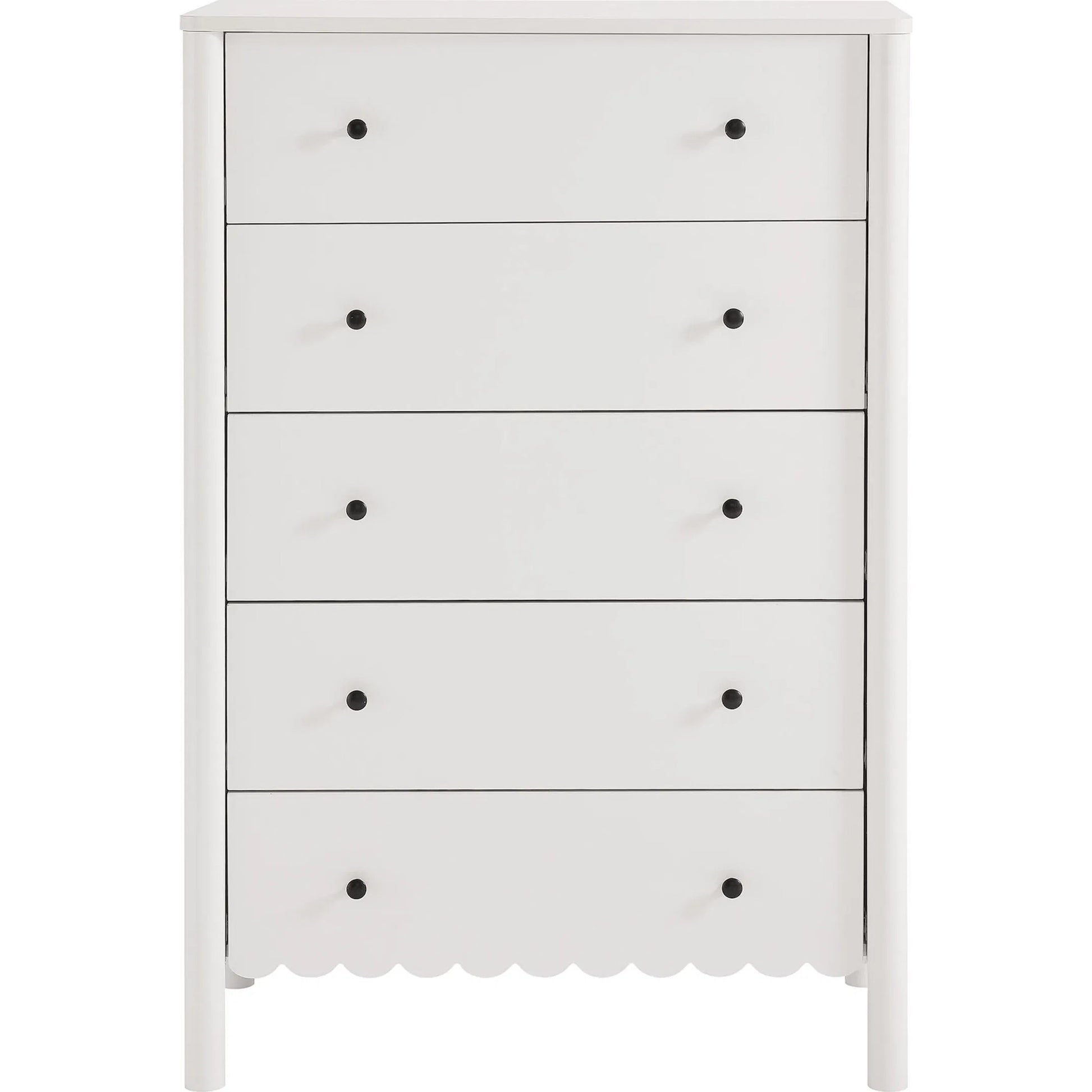Kiowa Scalloped 5-Drawer Chest by Evans & Londeen. Made from unique in a transitional style.