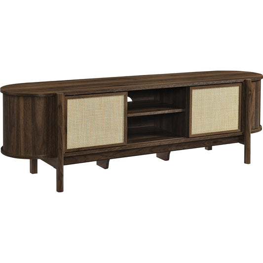 Castle 61" TV Stand by Evans & Londeen in walnut. Made from unique in a unique style.