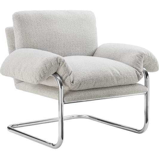 Upton Boucle Accent Chair by Evans & Londeen. Made from boucle fabric in a unique style.