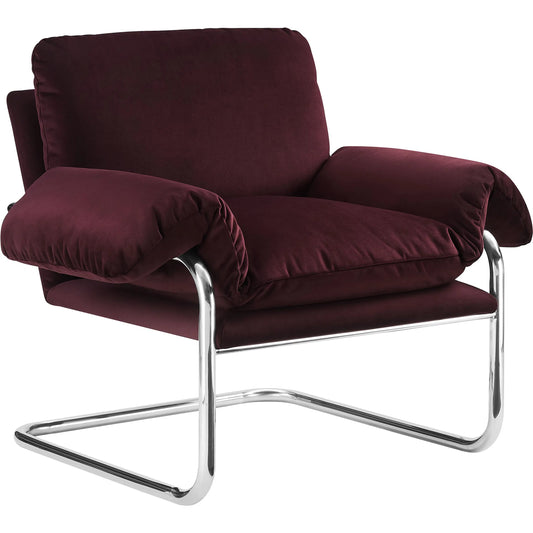 Upton Accent Chair by Evans & Londeen. Made from performance velvet in a unique style.