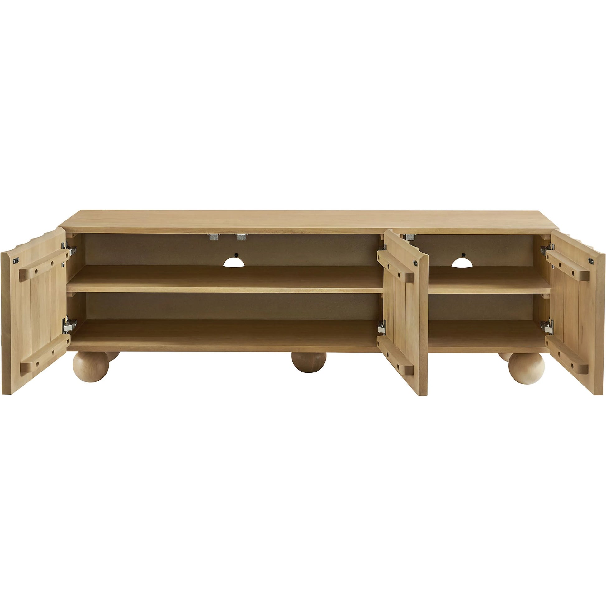Ellis Scalloped 54" Wood TV Stand by Evans & Londeen. Made from wood in a transitional style.