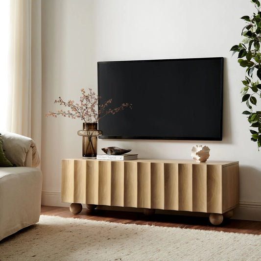 Tolland Scalloped 54" Wood TV Stand by Evans & Londeen. Made from wood in a unique style.