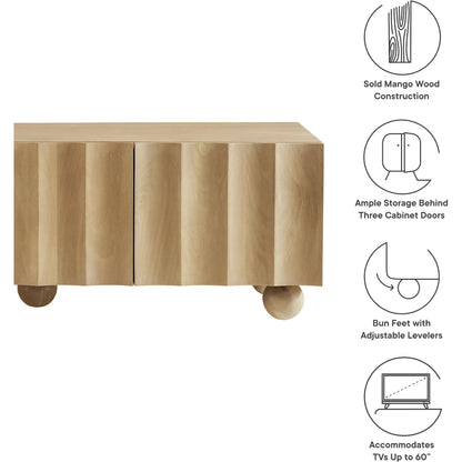 Ellis Scalloped 54" Wood TV Stand by Evans & Londeen. Made from wood in a transitional style.