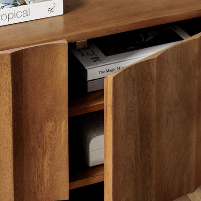 Ellis Scalloped 54" Wood TV Stand by Evans & Londeen. Made from wood in a transitional style.