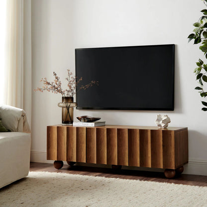 Ellis Scalloped 54" Wood TV Stand by Evans & Londeen. Made from wood in a transitional style.