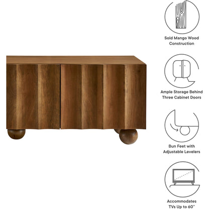 Ellis Scalloped 54" Wood TV Stand by Evans & Londeen. Made from wood in a transitional style.
