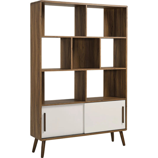 Leyster 45" Bookcase with Sliding Doors by Evans & Londeen. Made from unique in a unique style.