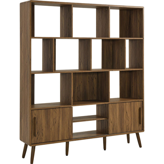 Leyster 59" Bookcase with Sliding Doors by Evans & Londeen. Made from unique in a unique style.