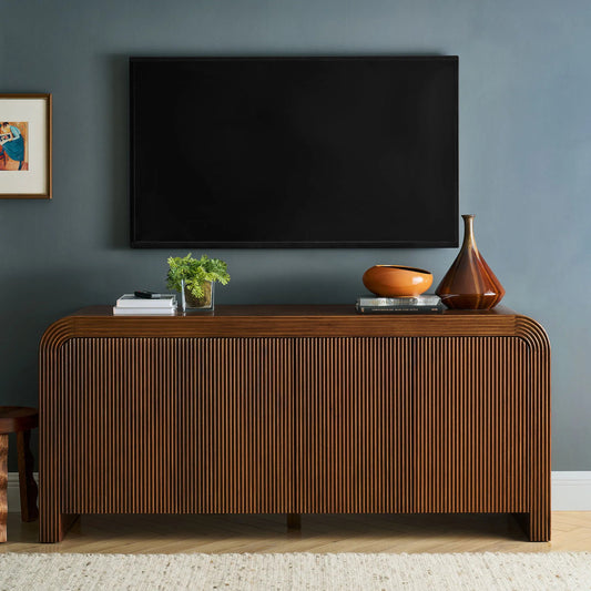 Stutsman 70" Fluted Sideboard Cabinet by Evans & Londeen. Made from unique in a modern style.