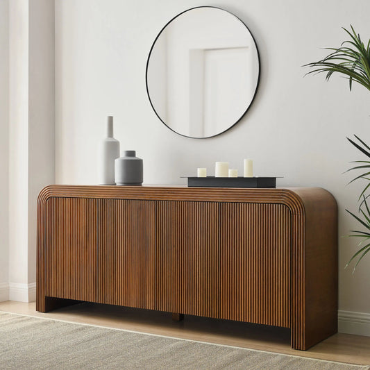 Perry 70" Fluted Sideboard Cabinet by Evans & Londeen. Made from unique in a unique style.