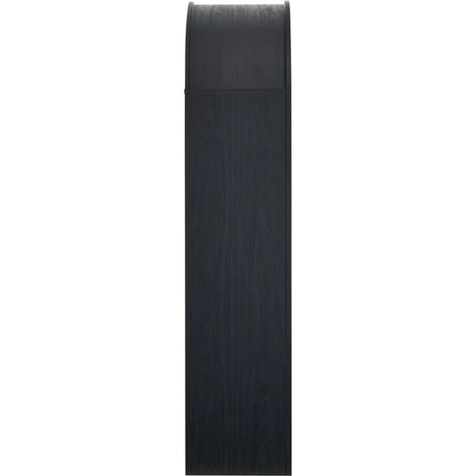 Olathe Arched Wide Bookcase Display Cabinet by Evans & Londeen in black. Made from unique in a unique style.