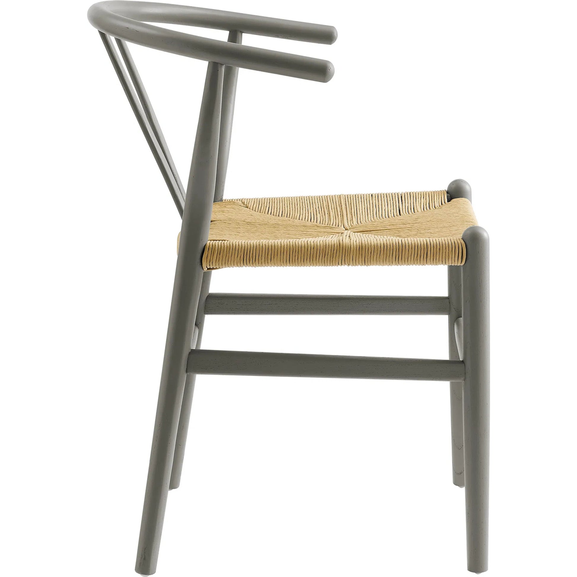 Argyll 32" Wood Dining Accent Chair by Evans & Londeen in light gray. Made from wood in a rustic style.