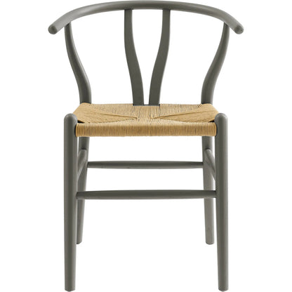 Argyll 32" Wood Dining Accent Chair by Evans & Londeen in light gray. Made from wood in a rustic style.