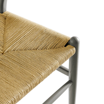 Argyll 32" Wood Dining Accent Chair by Evans & Londeen in light gray. Made from wood in a rustic style.